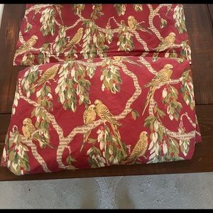 Pottery barn king duvet cover and two sham covers